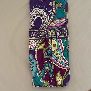 Vera Bradley Purple and Teal Curling and flat iron Cover